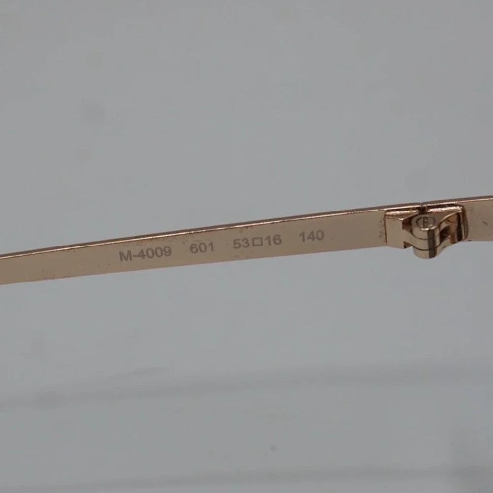 Marchon NYC Sunglasses‎ M-4009 601 Matte Bordeaux Gold Cat Eye 53-16-140